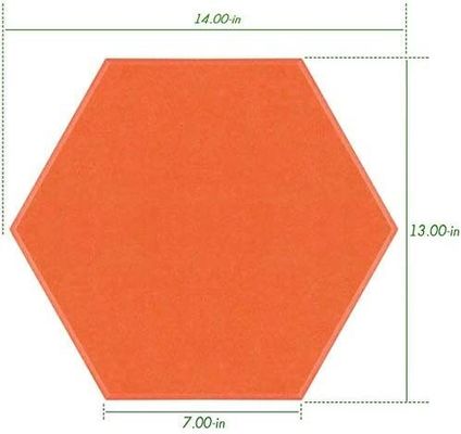 Ηχοασθενείς τοιχοφωτογραφικές πλάκες Hexagon Pet Felt για ηχομονωτικές ηχητικές πλάκες