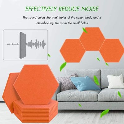 Ηχοασθενείς τοιχοφωτογραφικές πλάκες Hexagon Pet Felt για ηχομονωτικές ηχητικές πλάκες
